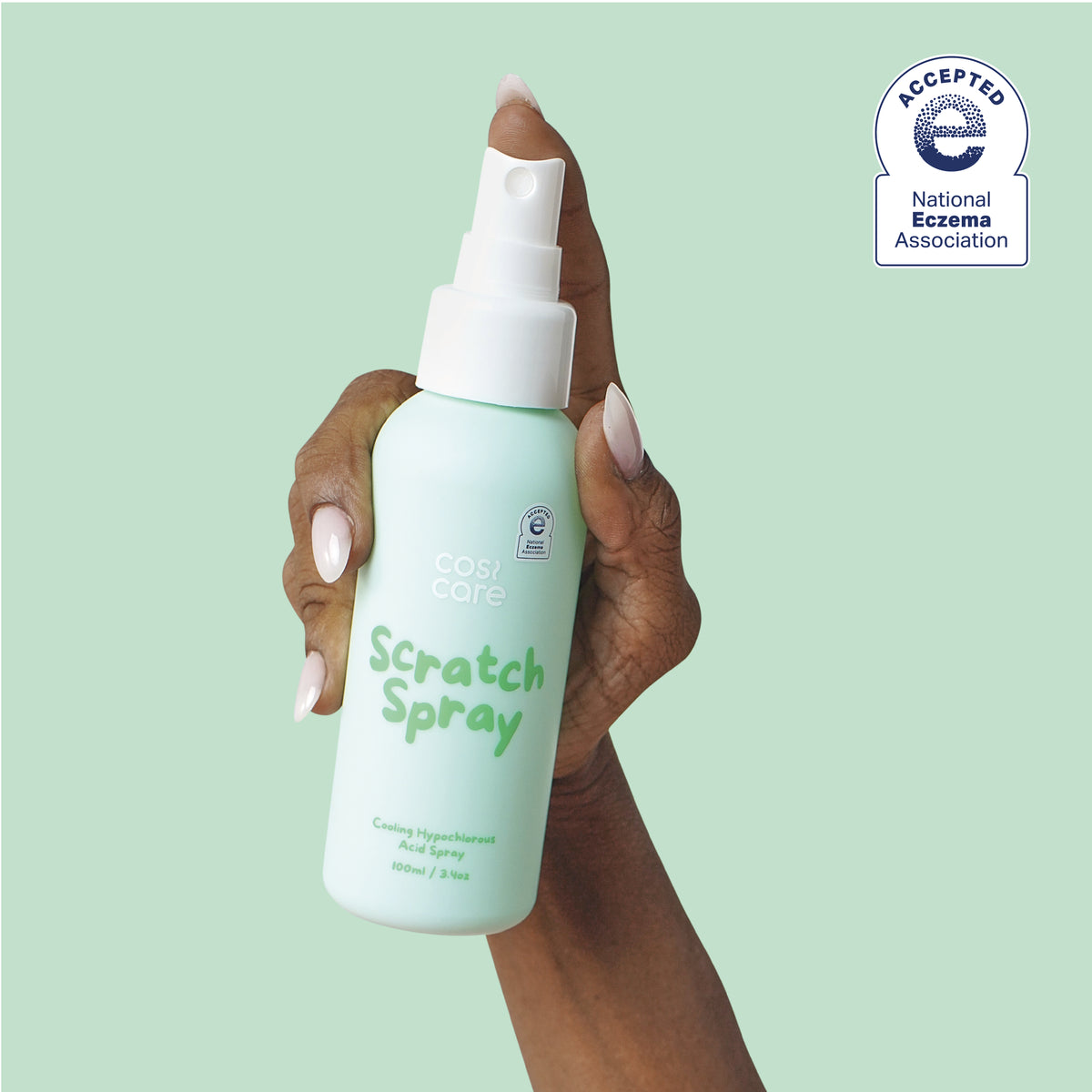 Cosi Care hypochlorous acid spray for eczema-prone, itchy and sensitive skin